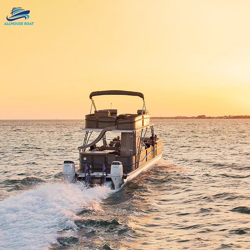 27FT Double Layer Pontoon Boat 