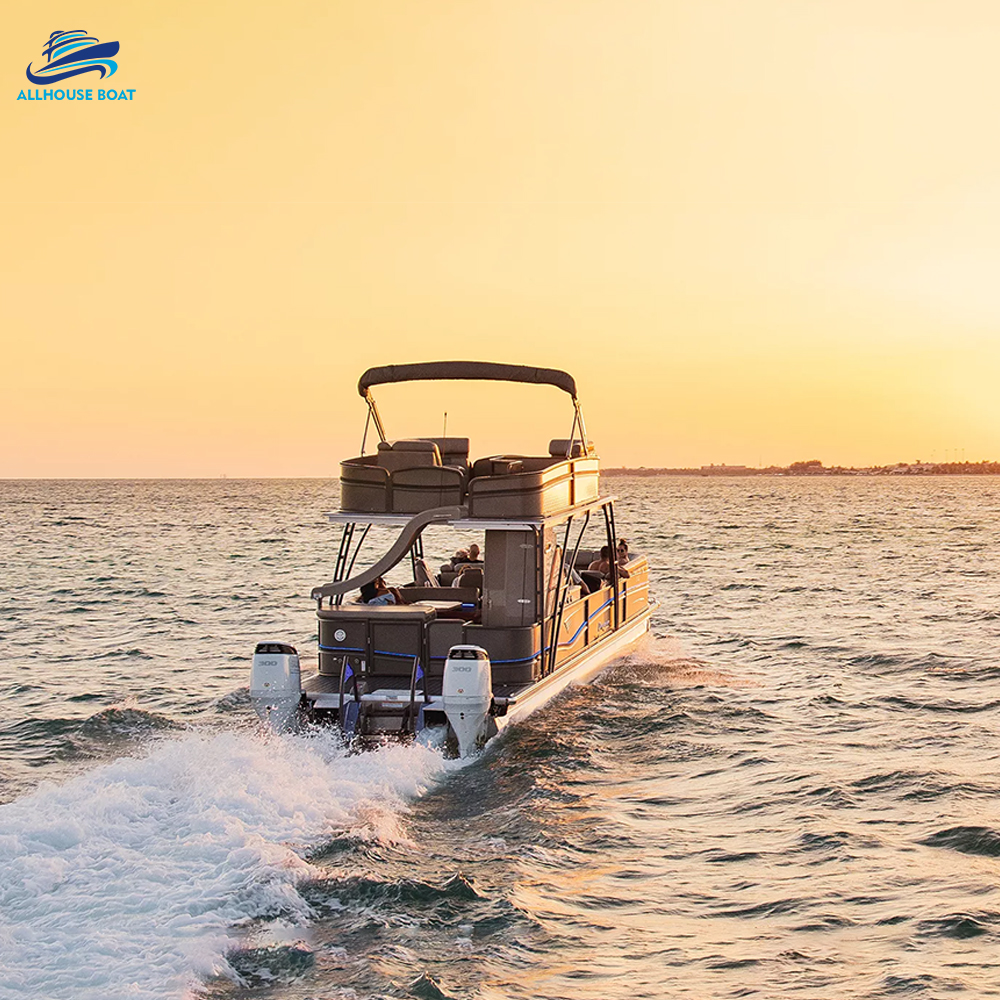 27FT Double Layer Pontoon Boat 