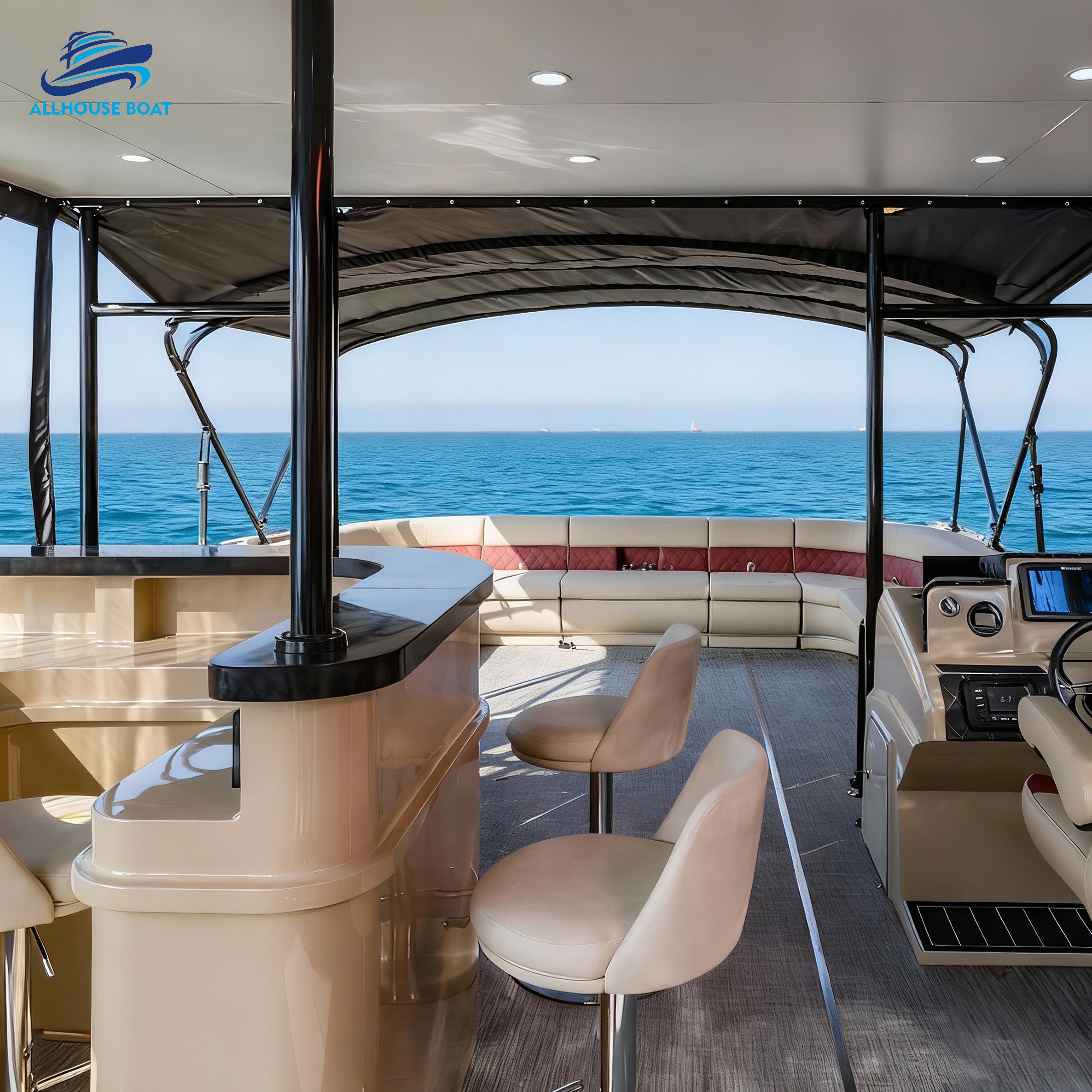 38FT Double Layer Pontoon Boat