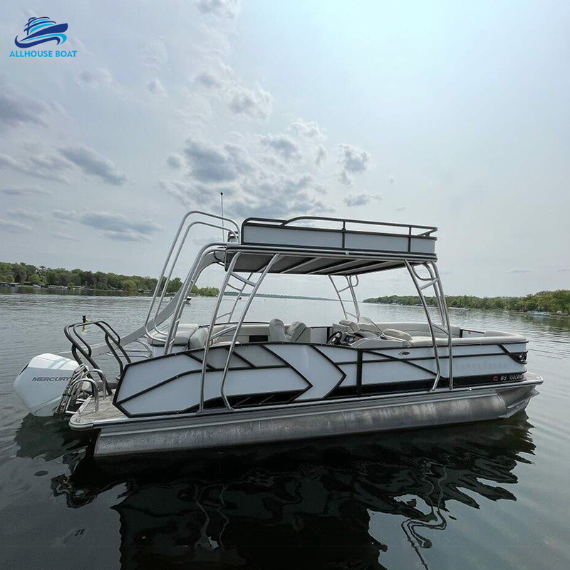 27FT Double Layer Pontoon Boat 