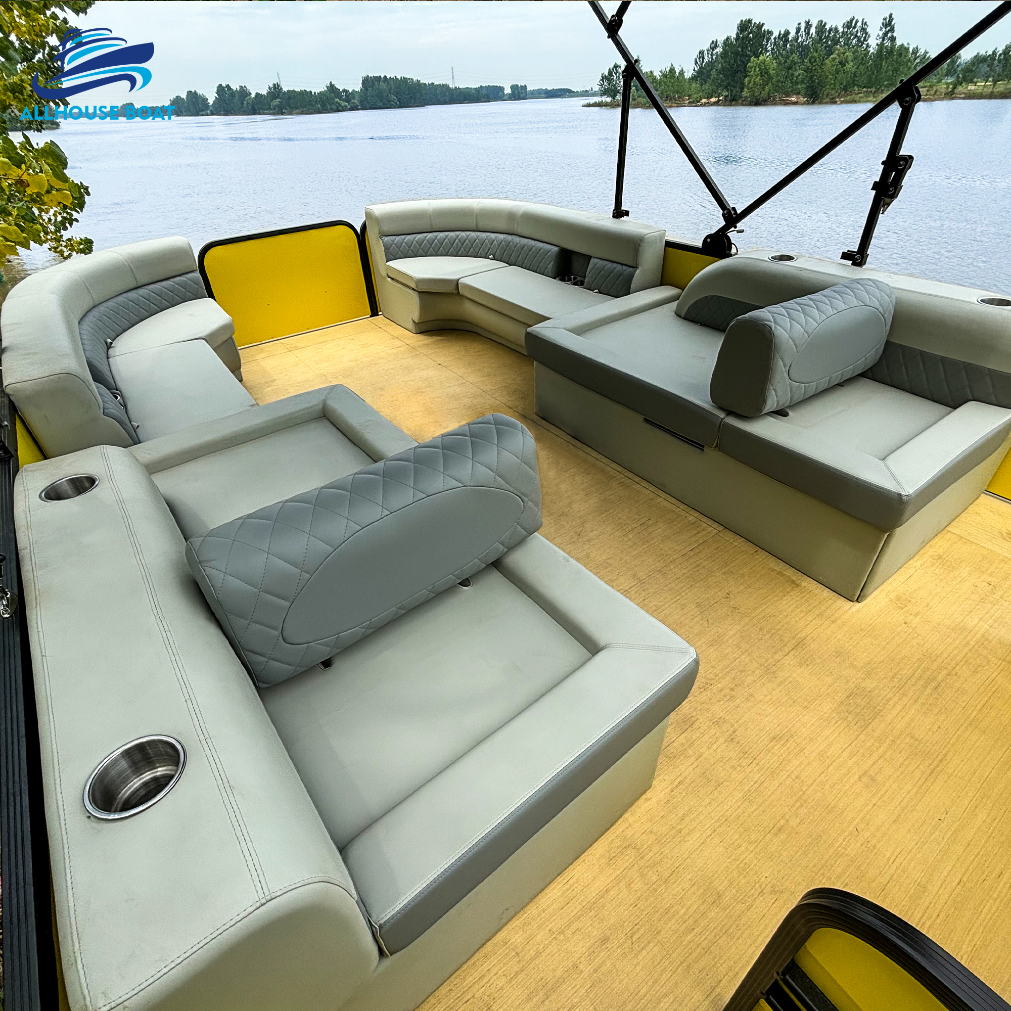 30FT Double Layer Pontoon Boat